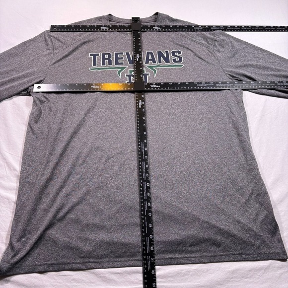 BSN Sports New Trier Trevians Long Sleeve Athletic Long Sleeve Mens 2XL Gray - Picture 4 of 7